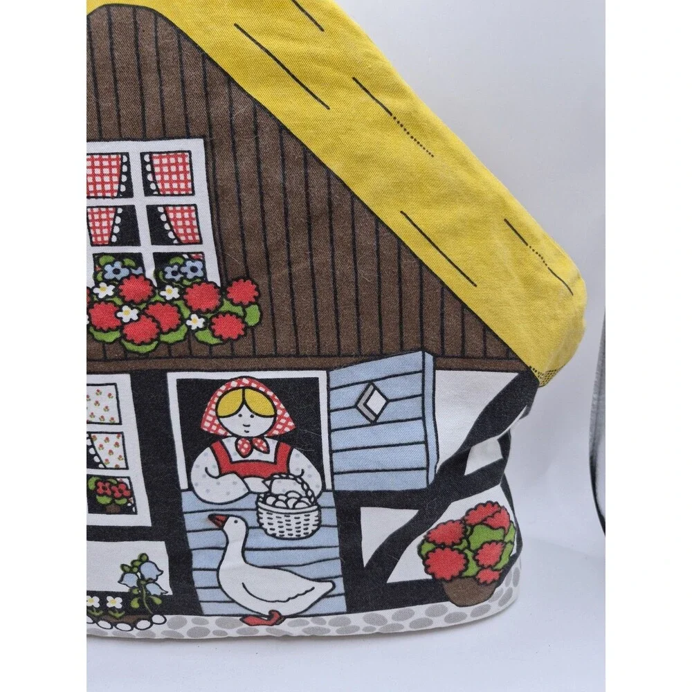Vtg Pat Albeck Tea Pot Cozy Cover Padded Thatched Roof Cottagecore  Cuckoobird